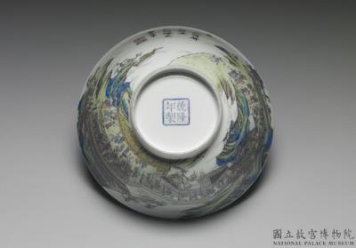 图片[3]-Bowl with “Lantern Lit for the Peacefulness” motif in falangcai painted enamels, Qianlong reign (1736-1795), Qing dynasty-China Archive